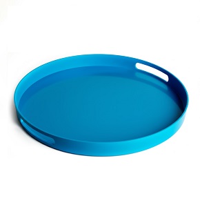 Home Plus Melamine Round Serving Tray 40 cm – Turquoise 6222019243542

