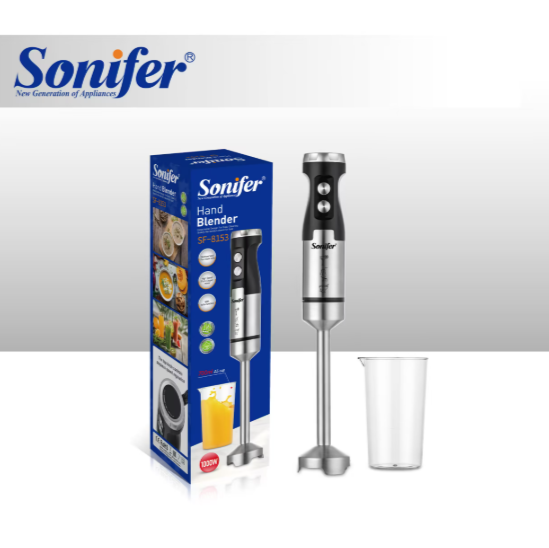 Sonifer Hand Blender with 700ml Cup, 1000W, Black/Silver SF-8153
