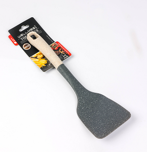 Wellmes Flat Silicone Spatula with Plastic Handle