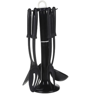 Zahran 6-Piece Nylon Utensil Set – Black
