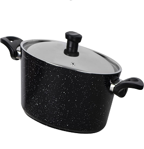 Top Chef round granite pot size 26 black

