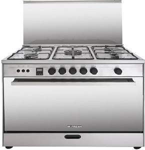 Fresh Cooker Rock Digital - 90 × 60 / 5 Burners Stainless Steel 1555