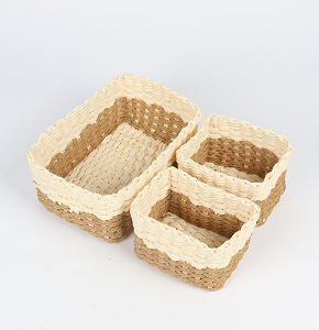 storage box set 3 pieces rectangular  colored D4114