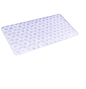Transparent non-slip bathroom mat, 67 x 37 cm
