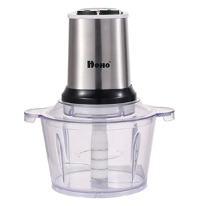 Hoho Electric Chopper, 1.5 Liters, 400 Watt, Silver and Black - GR-S-MX400
