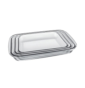 Marinex Rectangular Pyrex Casserole Set, 3 Pieces