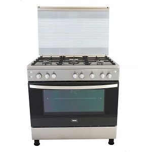 ZANUSSI COOL CAST GAS COOKER 60*90 CM 5 BURNERS FREESTANDING WITH FAN FULL SAFETY - ZCG91236XA - 464
