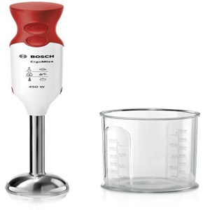 Bosch hand blender, 450 watts, white and stainless steel  MSM64110