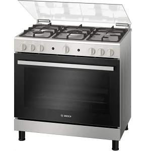 BOSCH Gas Cooker 5 Hobs 90cm, Stainless HGV1F8Y50S