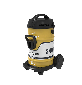 SHARP Pail Can Vacuum Cleaner 2400 Watt Cloth Filter Gold EC-CA2422-X-1