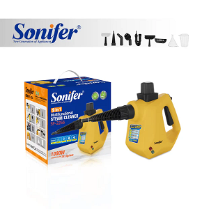 SONIFER Steam Cleaner 9*1 - 1000W, 250ml Yellow SF-2256