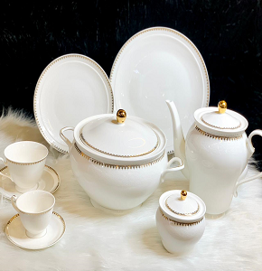 Dinner set 60 Q Dorobina WDY2 40601 Bone Pearl Mix
