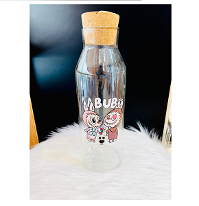 Water Bottle With Cork Lid, Labubu Design MG1605-28