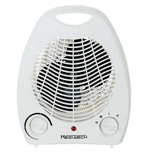 Media Tech Electric Fan Heater, 2000 Watts, MT-001