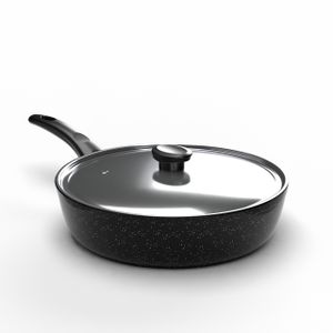 Top Chef granite sauté pan round size 30 black
