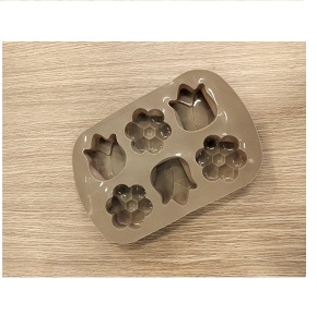 Silicone Cupcake Mold 6 Cups 2 Shapes – Distinct shapes, easy release