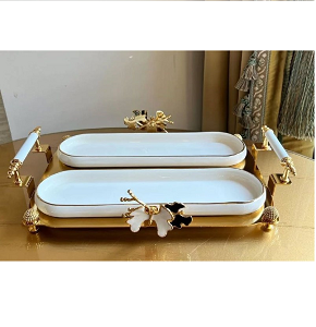 Serving porcelain plate Danny Home 6 × 11.5 cm MD0545
