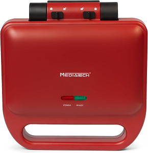 Media Tech Sandwich Maker 3 Slices 750 Watts Red - MT-SM207r