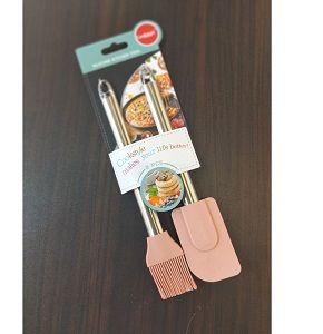 Silicone Tool Set (Brush + Spatula) 144pp2-34--B
