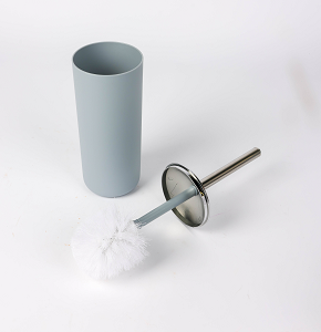 Toilet cleaning brush in trendy blue color
