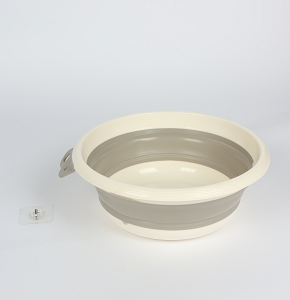 Silicone organizer 13 liters round foldable multicolored 35.8×13 cm D4155