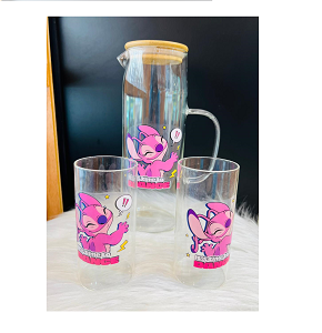 Jug Stitch With Cork Lid + 2 Cup MG1605-17