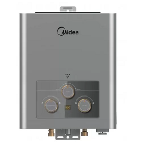 MGWH06-12MZLEG(S)-سخان مياه غاز ميديا ديجيتال، 6 لتر، سيلفر