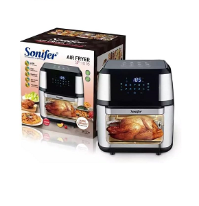 SONIFER Air Fryer 12L, 1800W, Digital Stainless*Black SF-1016