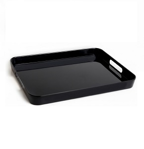 Home Plus Melamine Rectangular Serving Tray 43 × 32 cm – Black 6222019243467

