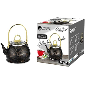 Sonifer  Thick Stainless Steel Tea Kettle 1 Liter SF-2530
