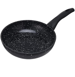 Granite Frying Pan - Top Chef - Size 28 - Round Black
