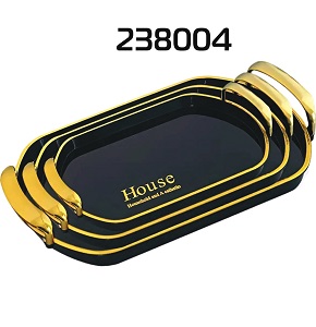 Generic House Trays Black 16 Pieces
