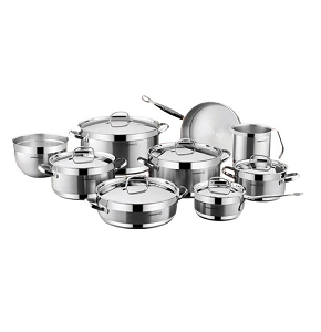 Turkish Korkmaz Stainless Steel Set 15 pieces Jumbo
