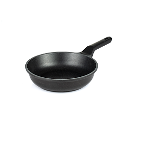 Granite Frying Pan - Size 24 cm 4 mm - Kazan / Black
