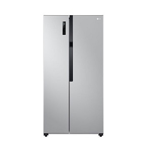 LG Refrigerator 519Liters Inverter, Silver - GCFB507PQAM