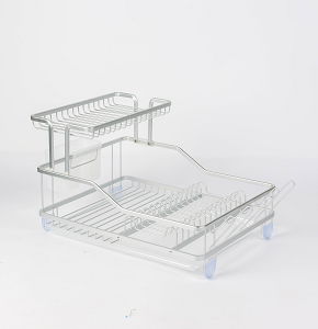 White dish drainer with practical and elegant design
