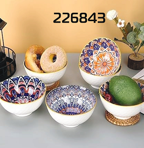 Andalusi Bowls Set Woodtula 4 pieces Gift Bag EE-138 V2
