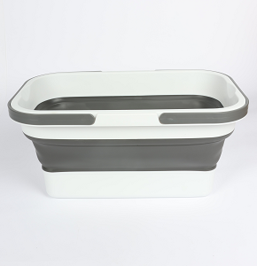 Silicone organizer 12 liters rectangular foldable multicolored 48×24×10.5 cm D4152