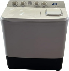 JAC Washing Machine Half Automatic 12KG, 2 Hub, White WM12-JTT1