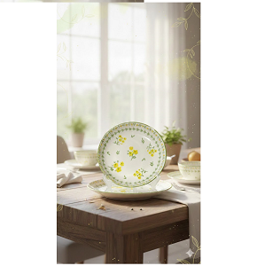 ch-a1-594l - Engraved porcelain plate