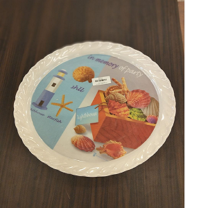 Al Sharif Small Wave Round Tray
