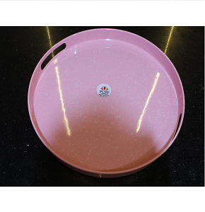 Pure round melamine tray
