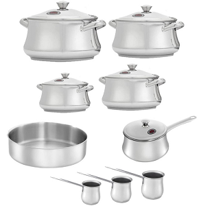 Qutb Classic Set + 16-Casserole + 22-Tray + 3 Coffee Pots

