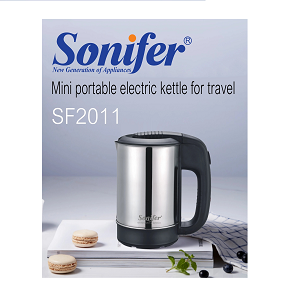SONIFER Kettle 0.5L,1000W, Stainless*Black SF-2011