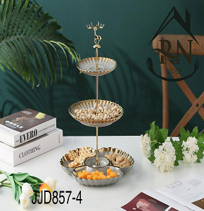 3-Tier Porcelain Stand Colorful Code JJD857-4
