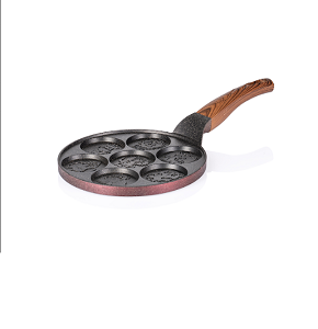 Crepe Granite Frying Pan - Size 26 cm 4.4 mm - Kazan / Animals & Cherry

