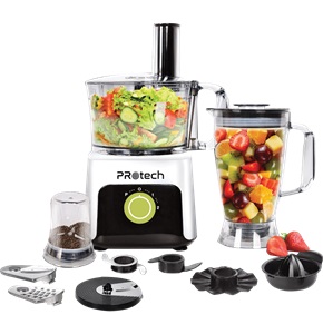 Pro Tech Food Processor 34 Functions 800 Watt White PRO-FP800 WH