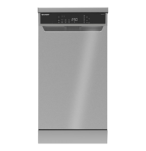 SHARP DISH WASHER 10 PERSONS 6 PROGRAMS 45 CM DIGITAL SCREEN STAINLESS QW-V610-SS