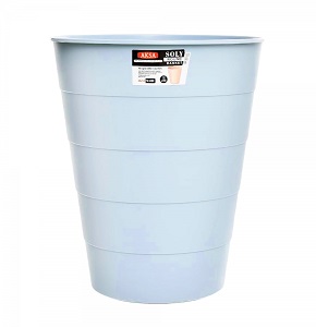 Aksa Soli office trash bin round blue
