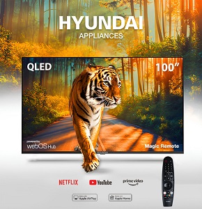 HYUNDAI TV 100 Inch Smart QLED Frameless, L100HYNDA650